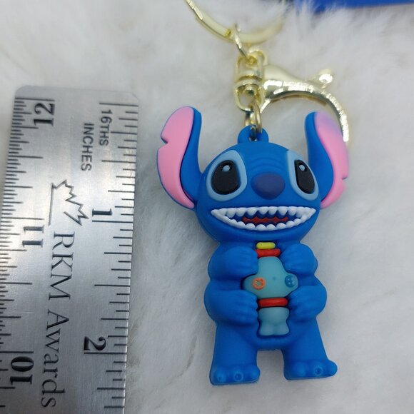 2/$25 Stitch and Scrump keychain wrist strap lanyard with 'Stitch' - Picture 4 of 6